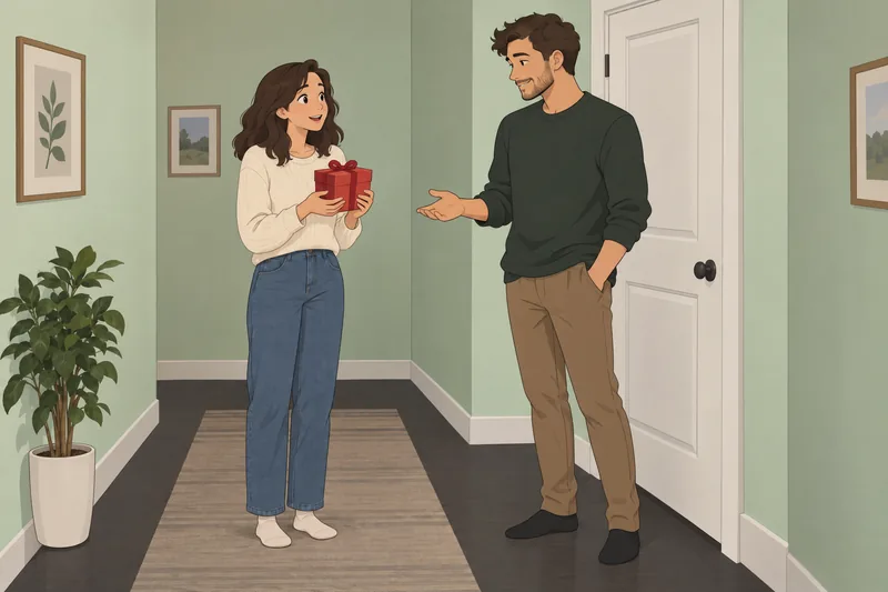 Love Language Quiz shows a thoughtful gift.
