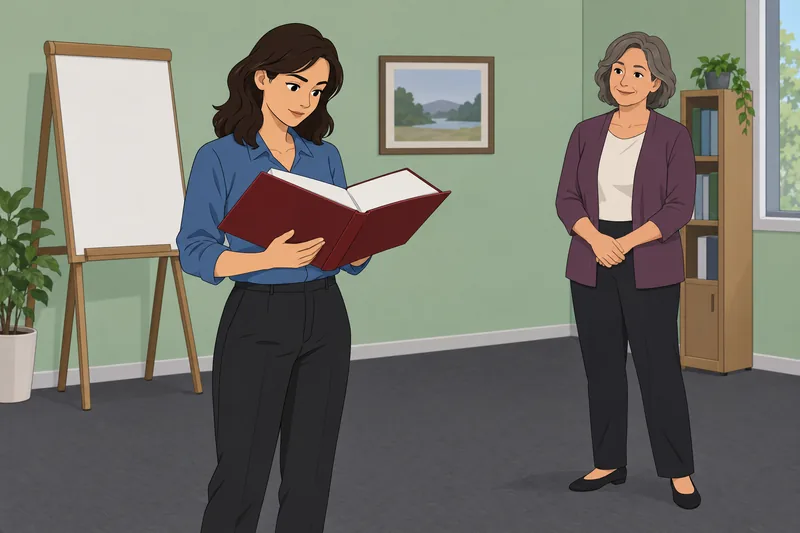 Loyalty Test scene shows employee development.