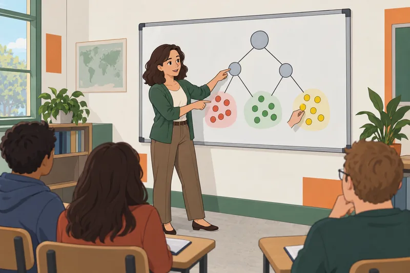 Machine Learning Quiz in a data classroom.