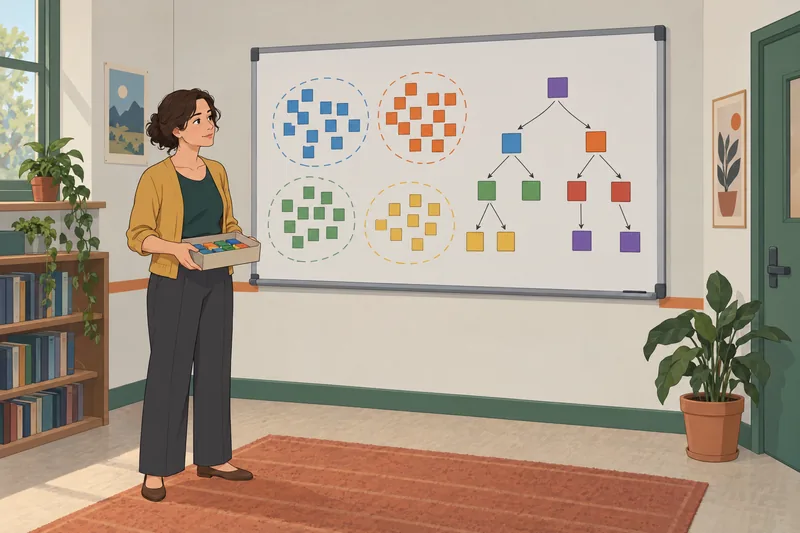cuestionario sobre aprendizaje en un aula.