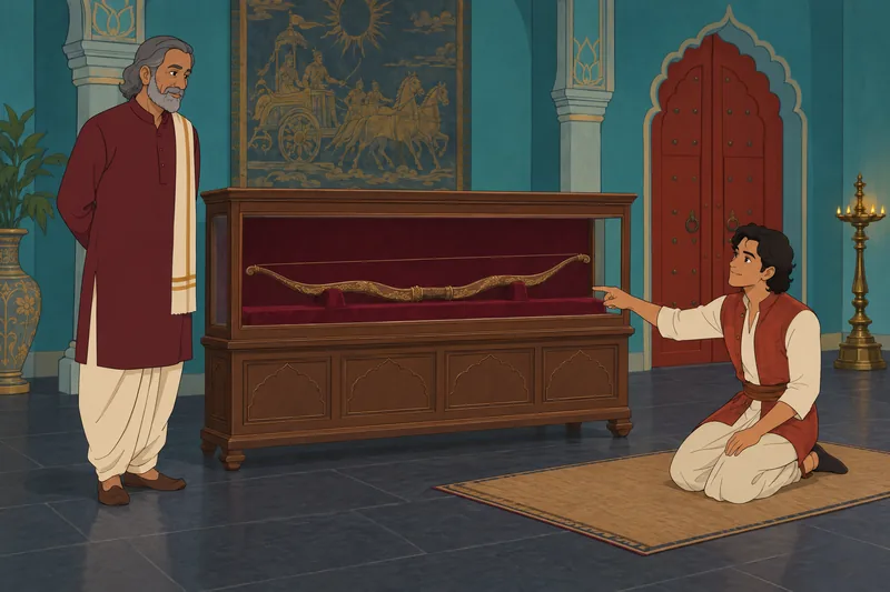 El cuestionario sobre el Mahabharata presenta un arco.