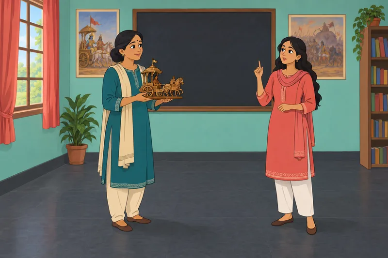 El cuestionario sobre el Mahabharata muestra una lección.