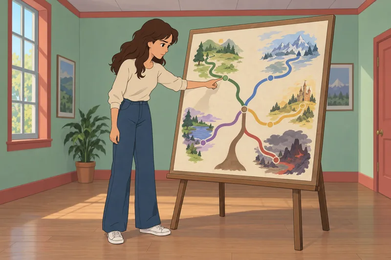 Main Character Quiz: a student chooses a route.