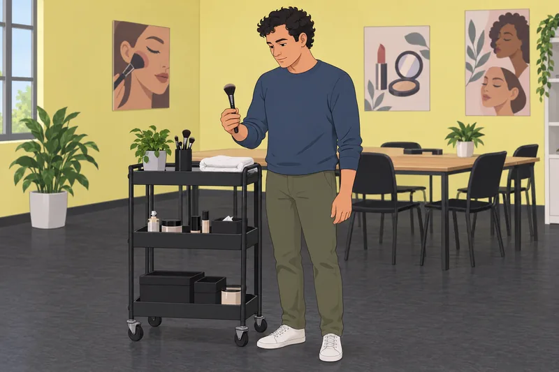 El cuestionario de maquillaje explora pinceles limpios.