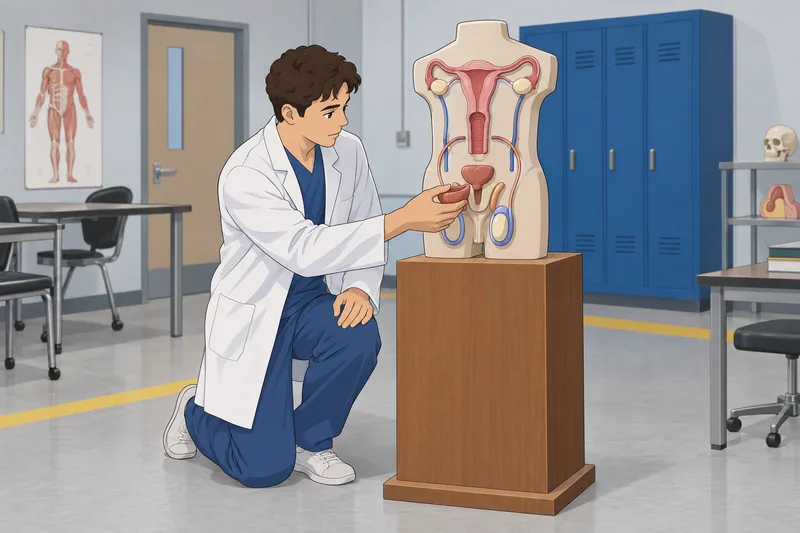 Male and Female pathways appear in a clinic.