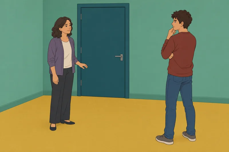 Test: reflexión sobre una puerta cerrada.