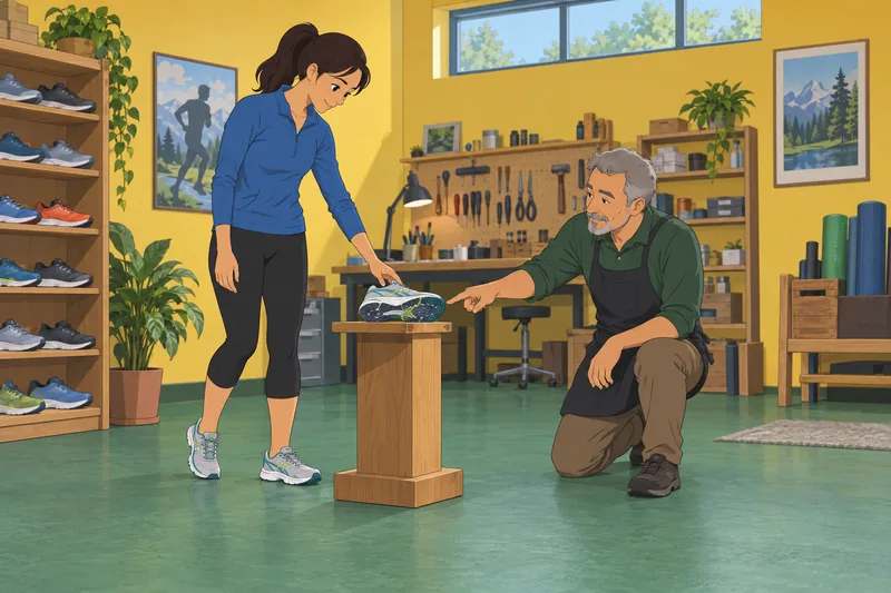cuestionario sobre maratones muestra una zapatilla deportiva.
