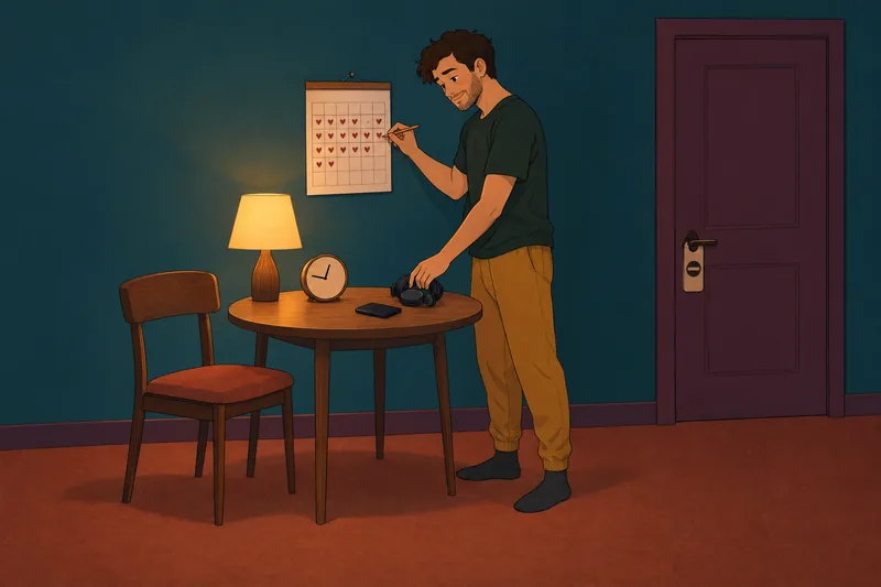 Cuestionario sobre masturbación: marcando el calendario de noche