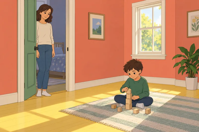 Maternal Ambivalence Scale: woman faces a closed door.