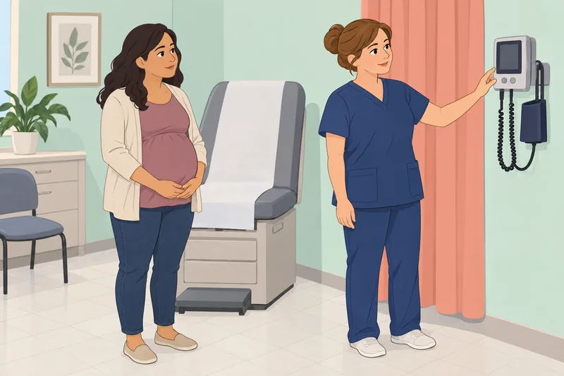 El cuestionario sobre promoción en una clínica prenatal.