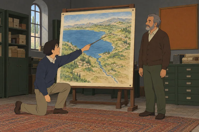cuestionario bíblico sobre Mateo junto al mapa.