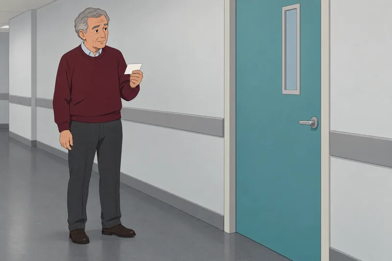 Cognitive Difficulties Scale: visitor studies a card.