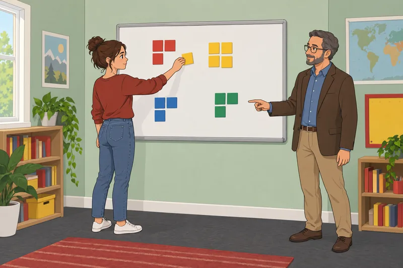 Mean Median Mode guides a classroom data exercise.