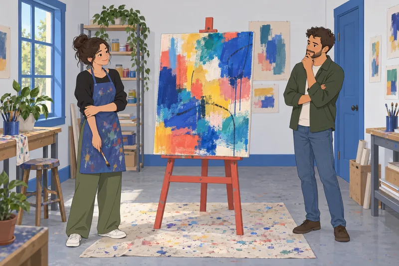 La medición de la creatividad guía sus manos.