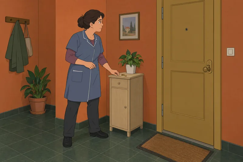 medición de la se percibe ante la puerta.