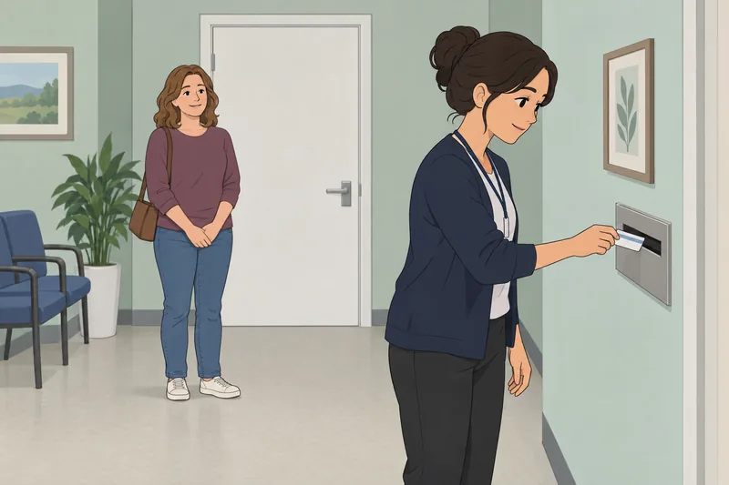 El cuestionario sobre facturación muestra una tarjeta médica.