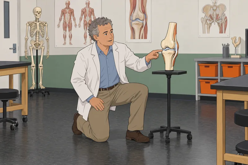 Medical Coding Quiz shows a knee model.