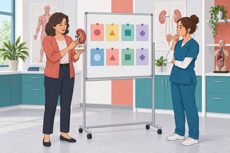 Estudia cuestionario sobre prefijos con tarjetas clínicas.