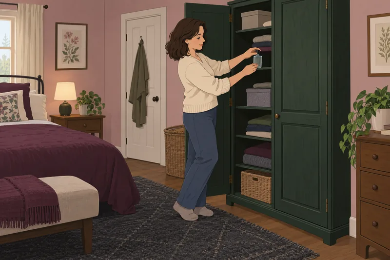 Men's Cologne Quiz shows a bottle being stored.