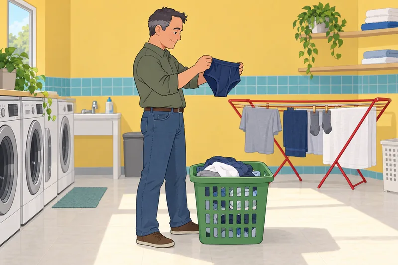 El cuestionario sobre hombres muestra cuidado textil.