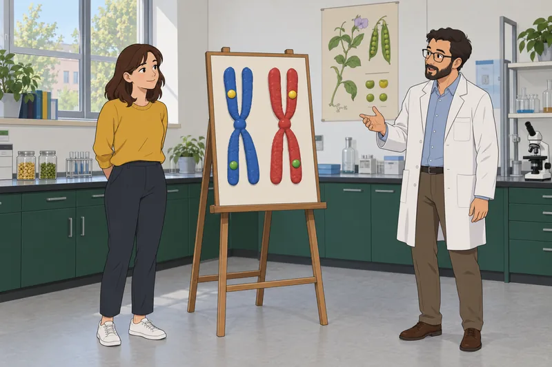 El cuestionario de genética muestra cromosomas.