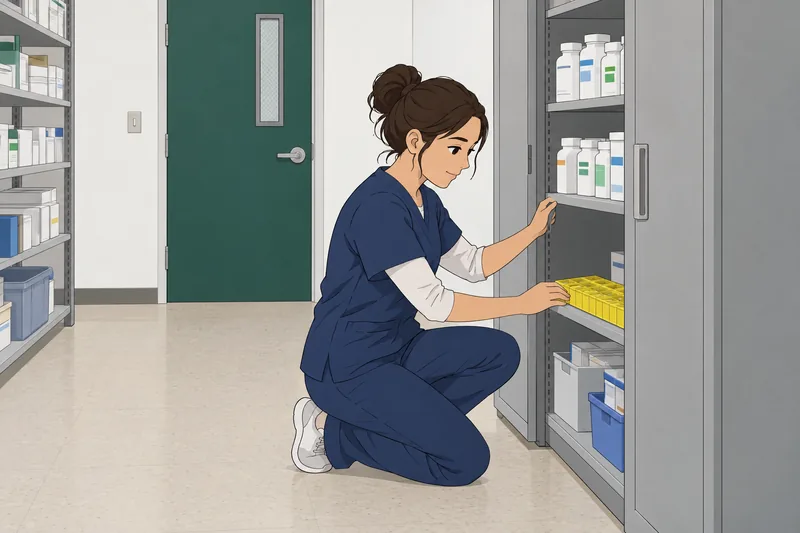 cuestionario sobre medicamentos en una farmacia.