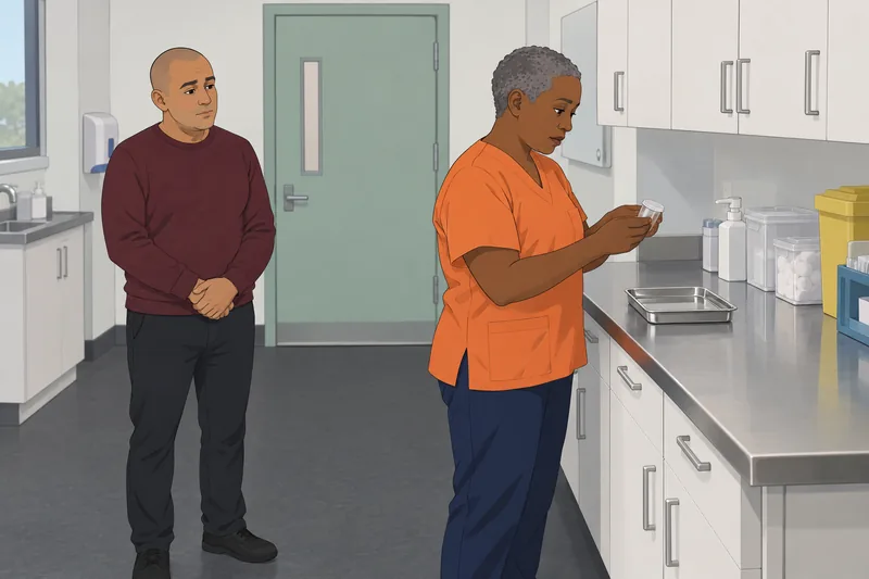 Mental Health Nursing depicts a safe medication check.