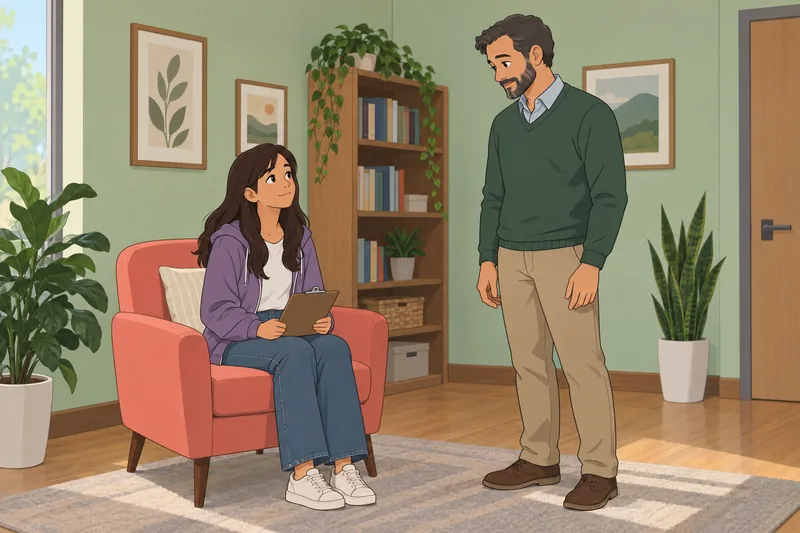 cuestionario de salud: adolescente revisa sus emociones.