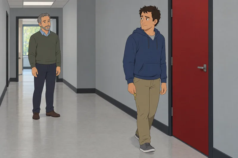 Test de estados mentales de: pausa ante puerta cerrada.