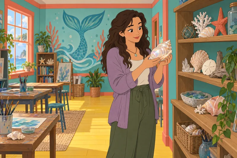Mermaid Name Quiz depicts a seashell choice.