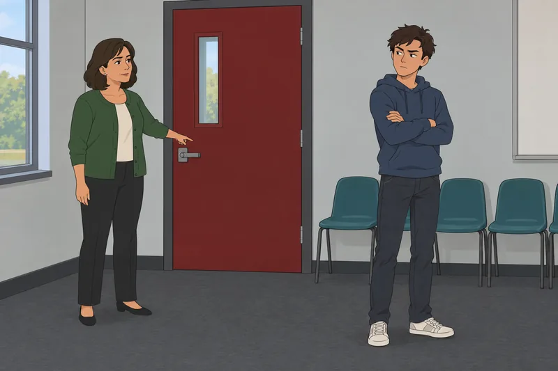 Hong Psychological Reactance meets a closed classroom door.