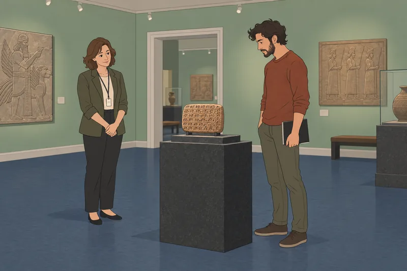 El cuestionario sobre Mesopotamia muestra una tablilla.