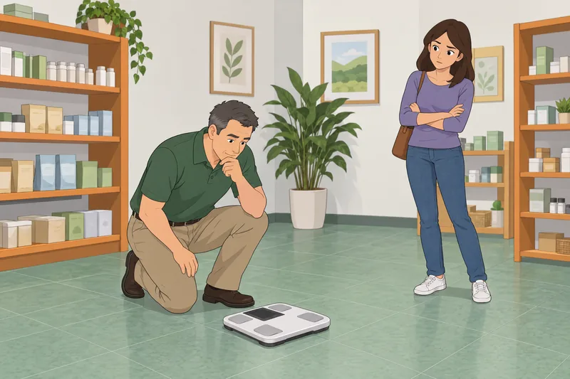 Metabolic Age Quiz examines a consumer body analyzer.