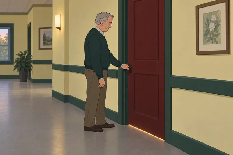 Personal Death Metaphors unfold beside a closing door.