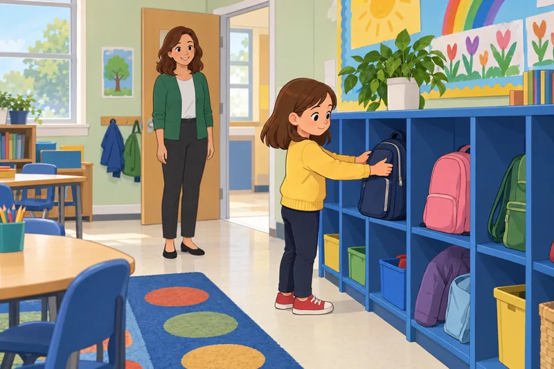 First-Grade School Adaptation appears in a classroom.