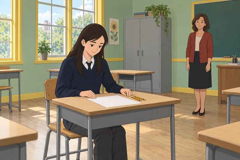 Psychological Readiness for shows exam preparation.