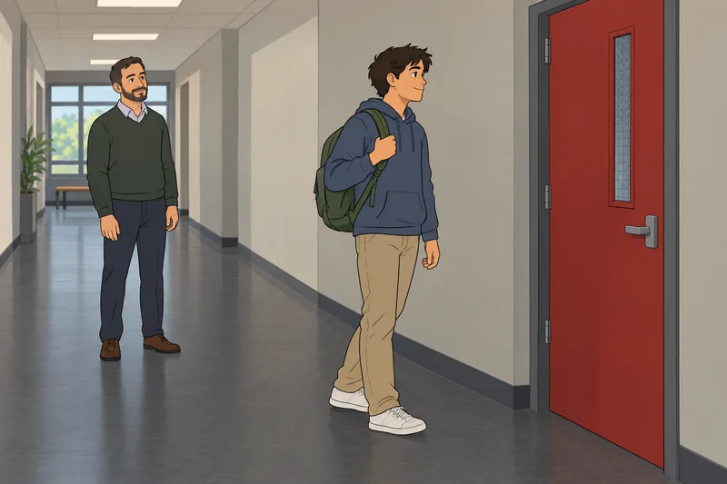 método para estudiar espera ante la puerta.