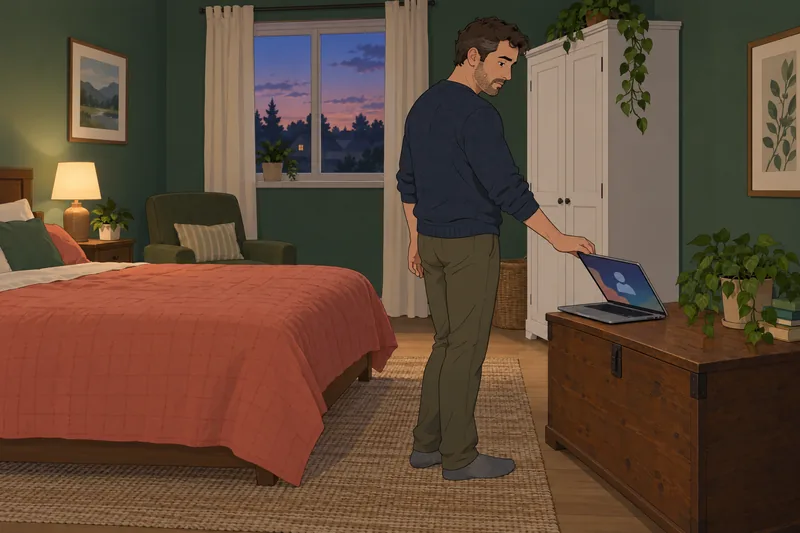 Virtual Identity Status appears during a quiet camera choice.