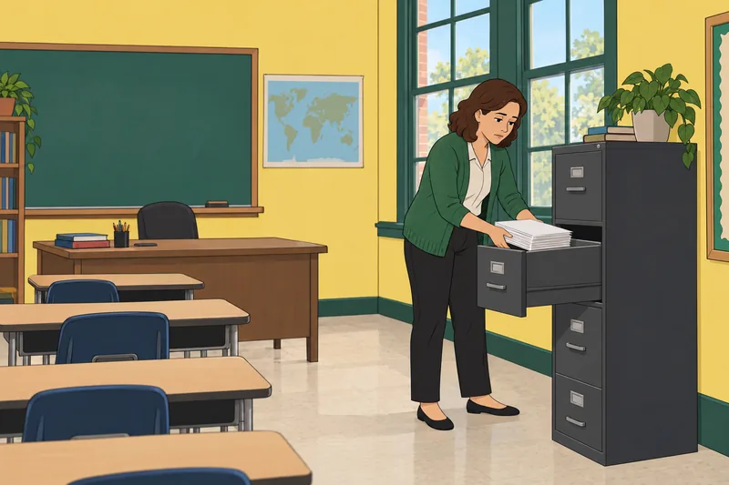Occupational Anxiety Assessment reaches a closed office door.