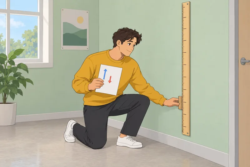 Metric Conversion Quiz shows a learner measuring length.