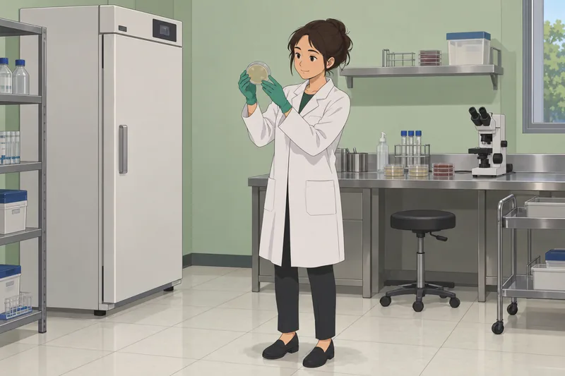 El cuestionario de laboratorio muestra cultivos preparados.