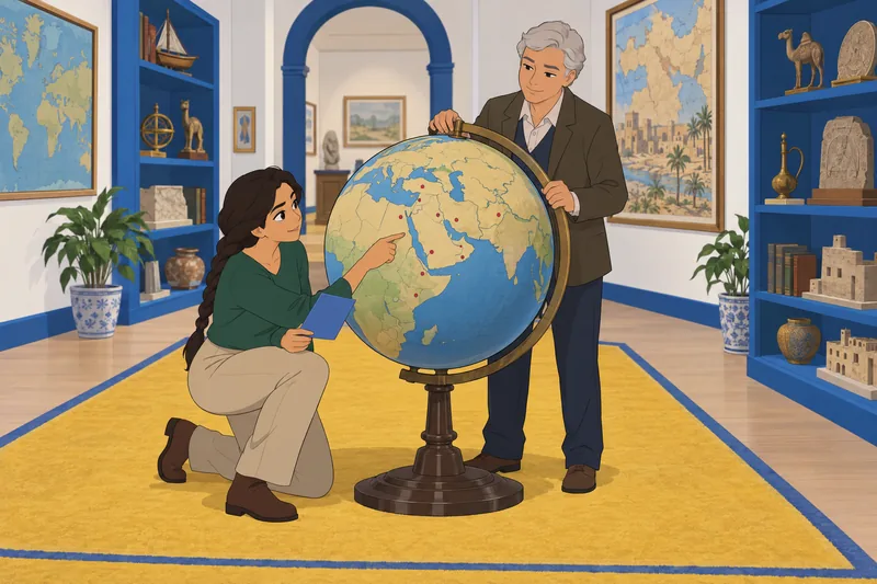 Middle East Capitals quiz centers on a globe.