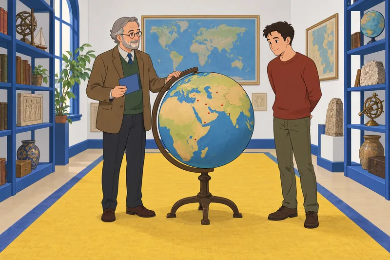El cuestionario sobre las capitales presenta un globo.