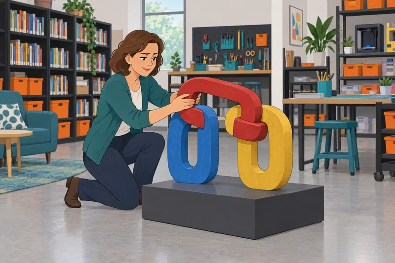 Missing Link Quiz reveals a missing wooden link.