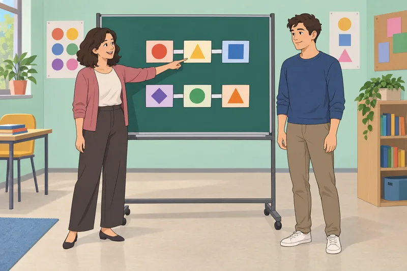Quiz del eslabón muestra un rompecabezas verbal.