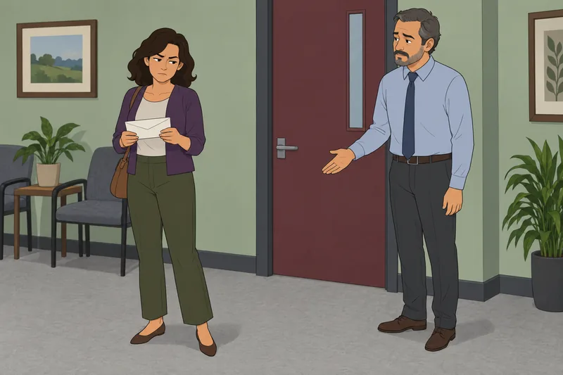 Modified Hostility Scale shows a guarded office exchange.