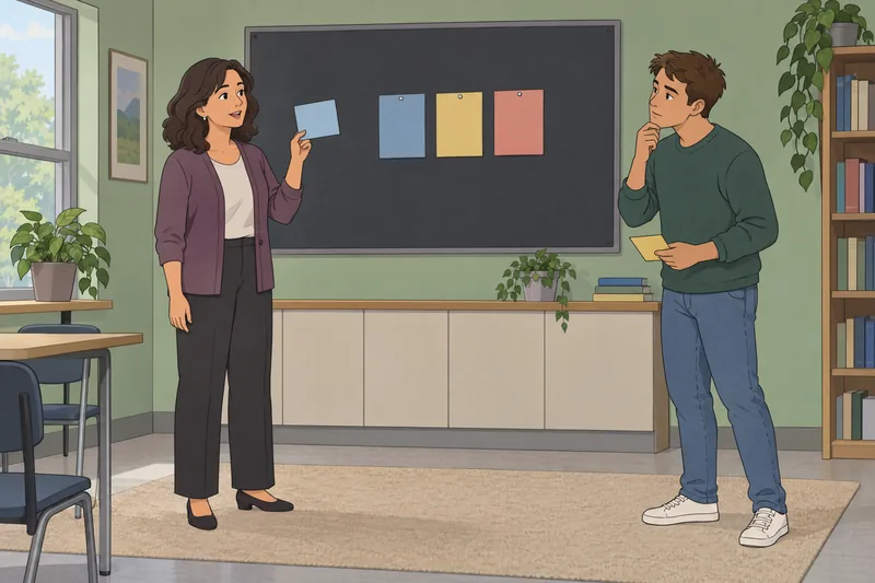 Mood Disorder Quiz in an educational classroom.