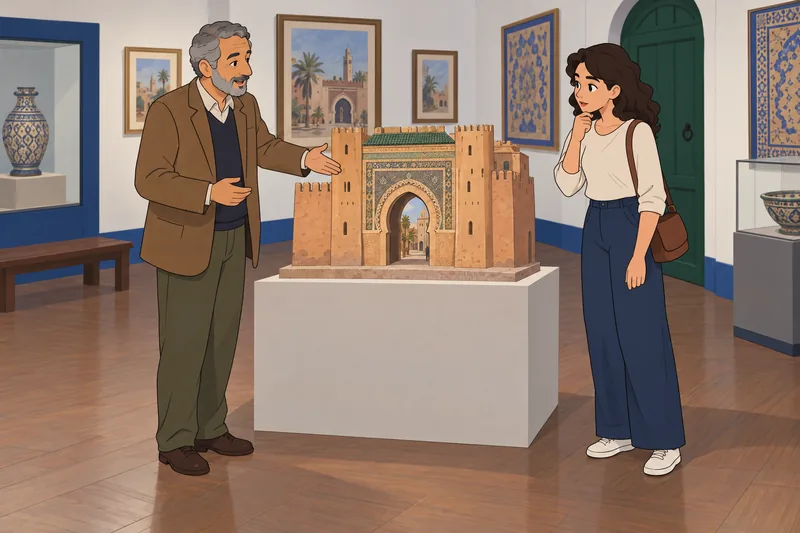 Moroccan Quiz visits a Moroccan heritage gallery.