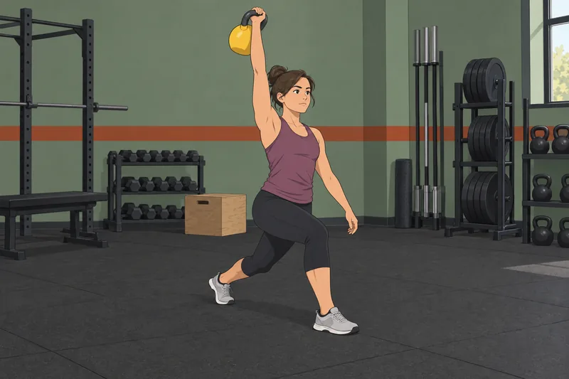 Motives for Sports: athlete lifts a kettlebell.