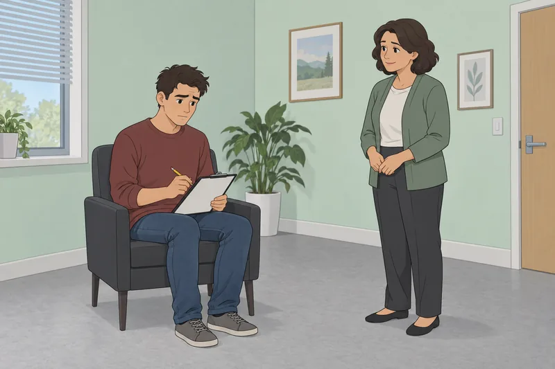 Drug Use Motives appear in a clinic consultation.